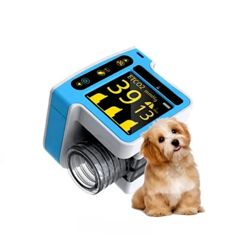 Veterinary Instruments CO2 Detectors Sound and Light Alarm System Mini Monitoring Real-time EtCO2 Sensor Monitoring