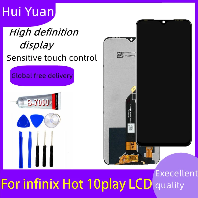 

New Product Full Digitizer for Infinix Hot 10 Play LCD with Touch Screen for Infinix X688 X688C Display Pantalla