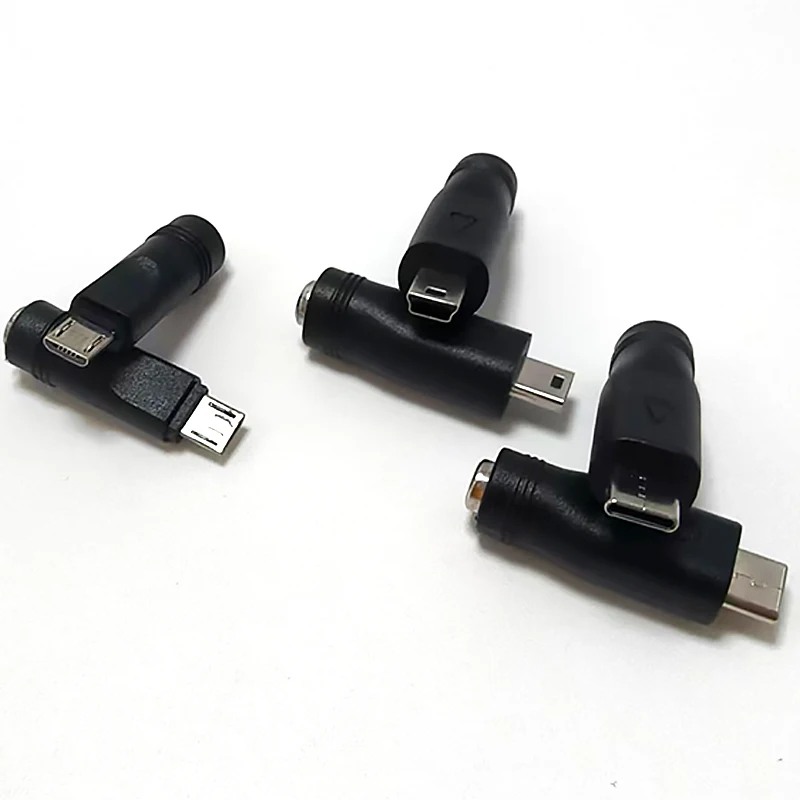 1Pcs DC Power Adapter Converter Type-C USB Male to 5.5x2.1mm Female Jack Connector 5.5*2.1mm for Laptop Notebook Computer PC