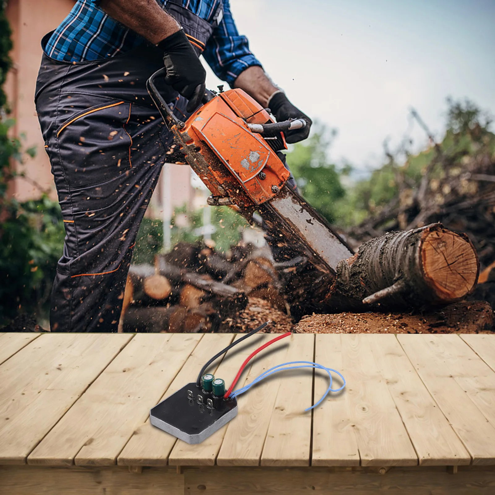 12-inch Chainsaw Controller Electric Control Board Brushless Lithium -Battery Electric Chain Saw Control Board Power Tools