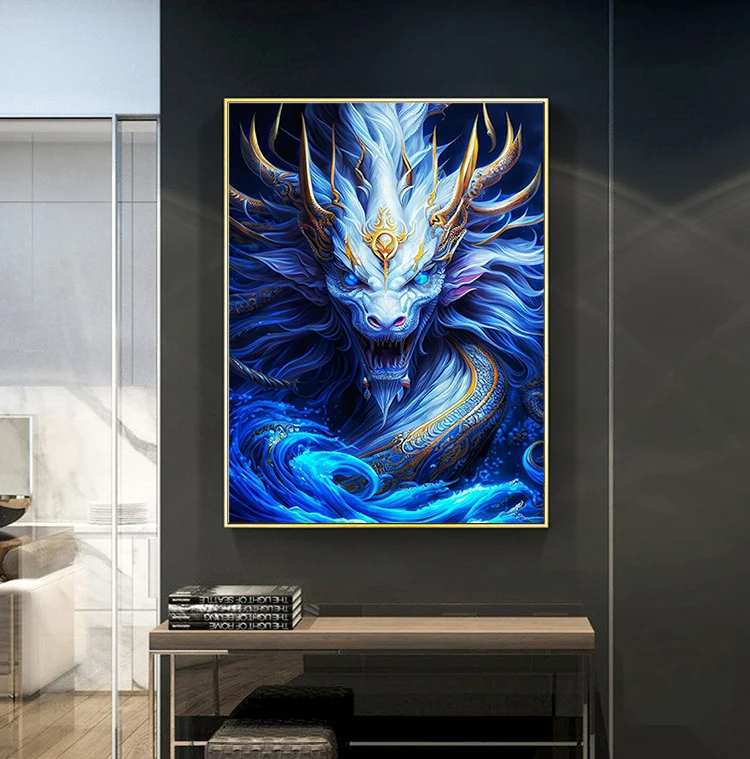 YOUQU Animal Series Diamond Painting Dragon 5d Diamond Embroidery DIY Mosaic Picture Home Decoration Beautiful Wall Art Gift