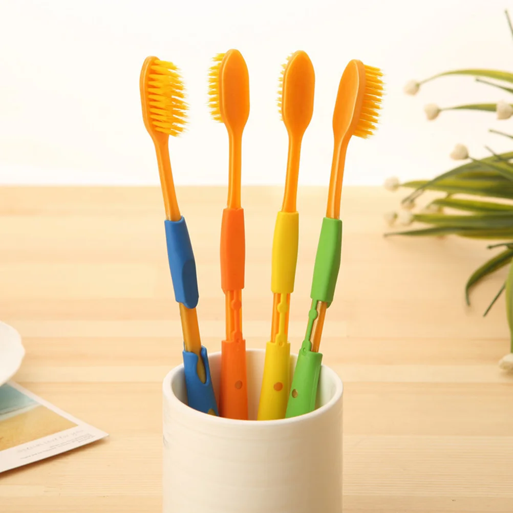 

4 Pcs/pack Massaging Bristle Toothbrush Gum Care Bristles Toothbrushes Soft