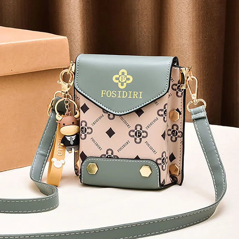 

Beauty Girl Mobile Phone Bag Shoulder Bag Multifunctional Phone Storage Case Dating Outdoor Casual Bohemian style Phone Bag