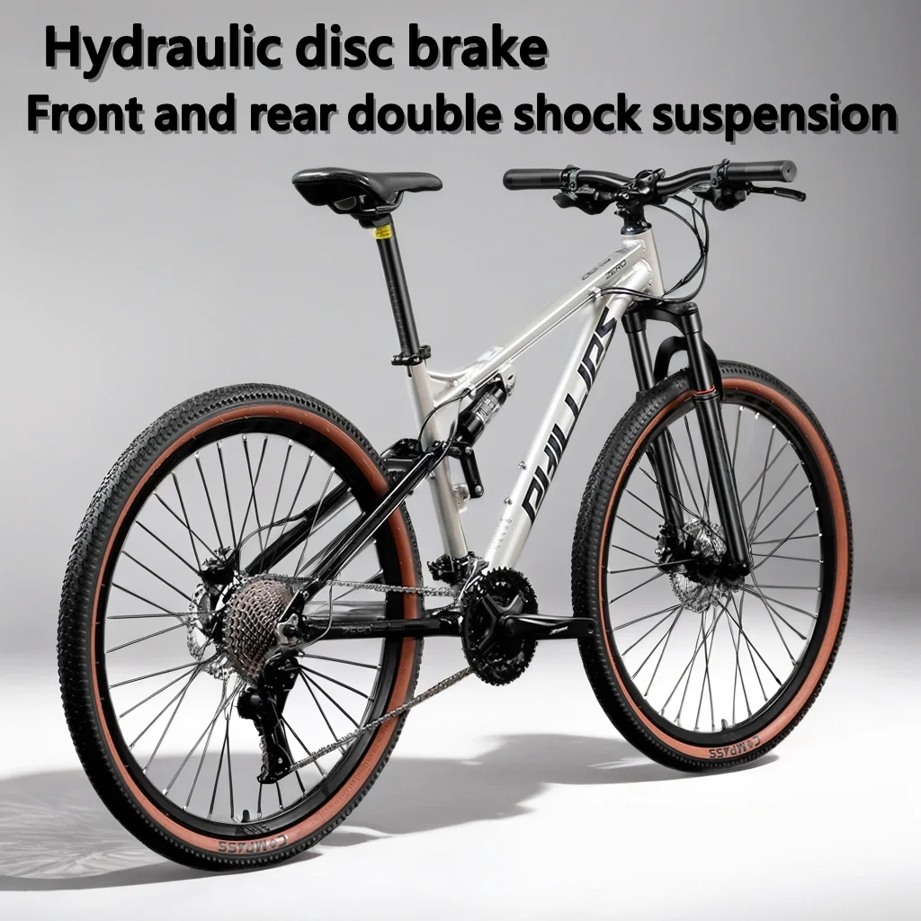 

27.5inch MTB Hydraulic Disc Brake SoftTail Mountain Bike Dual Shock Absorption Cross Country Bicycle 33 Speed Downhill bicicleta