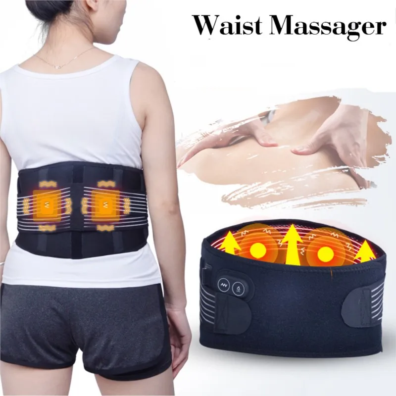 

Heating Waist Massager Infrared Phsiotherapy Back Pain Relief Strap Brace Abdominal Hot Compress Lumbar Support Massage Belt