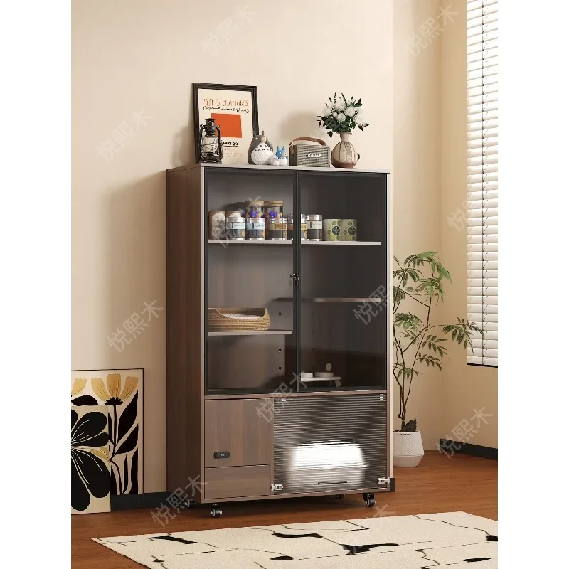 Luxury solid wood cat villa locker cat litter box storage cabinet with lock mobile cat litter box with toilet integrated