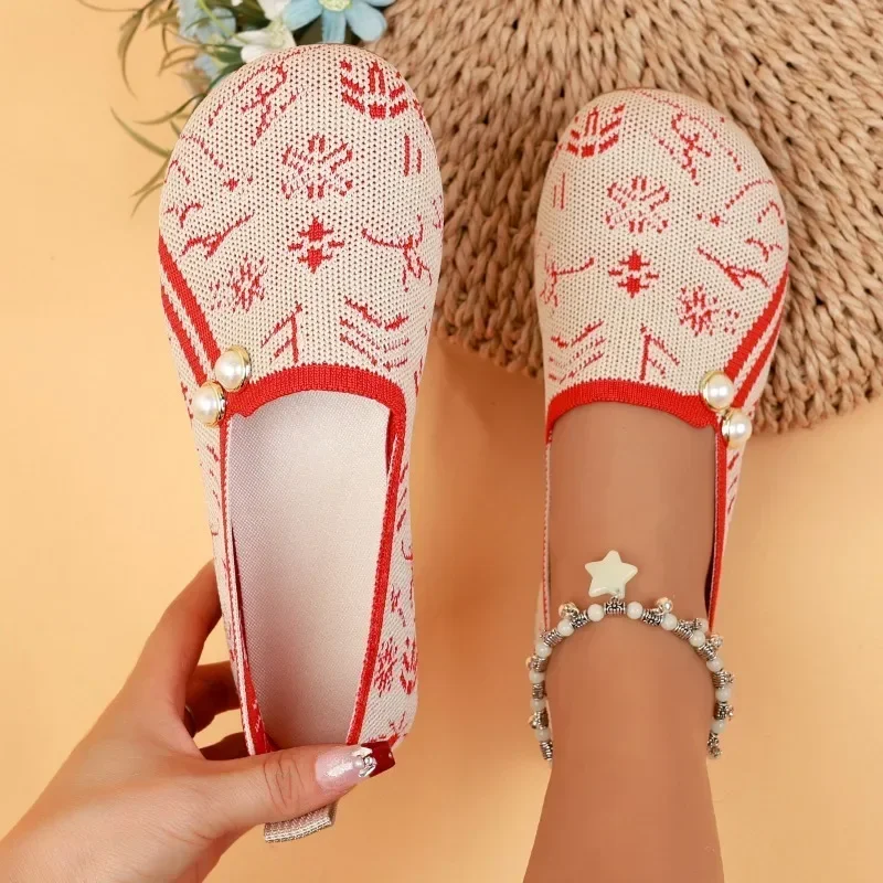 

Women's Sneakers Floral Embroidery Mesh Sneakers for Women Slip on Casual Comfy Heeled Shoes Woman Loer Traditional Embroidery