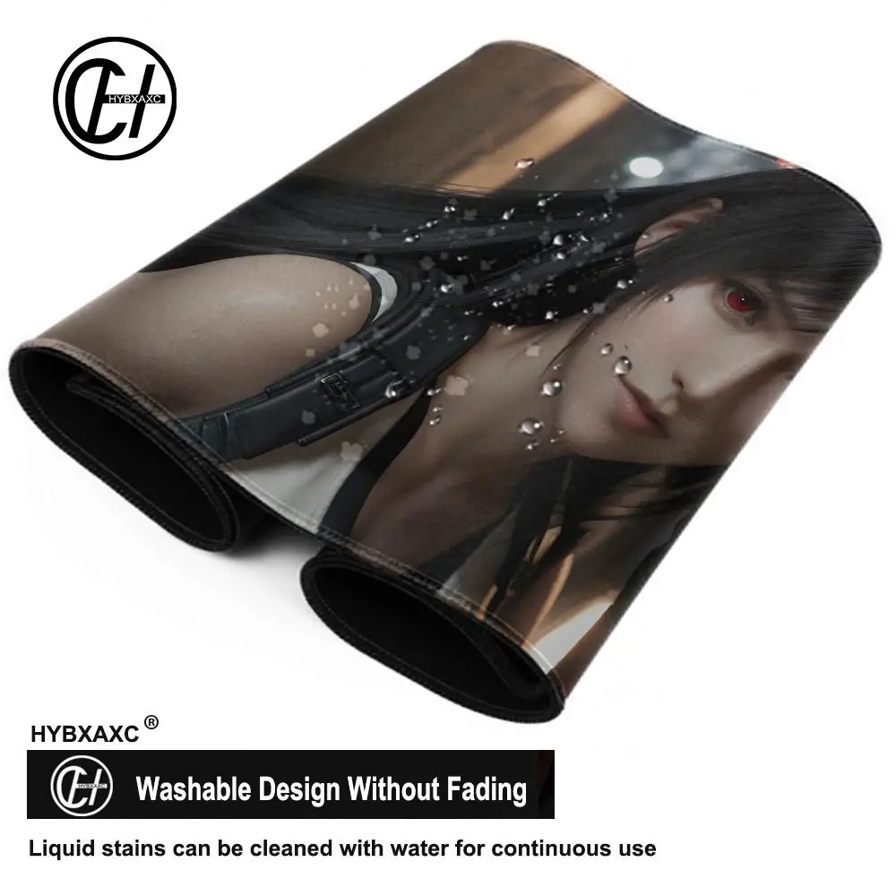 90x40 FINAL FANTASY VII Tifa Lockhart Large Mousepad Xxl Gaming Accessories Office Gamer Keyboard Desk Mat Accessories Mouse Pad