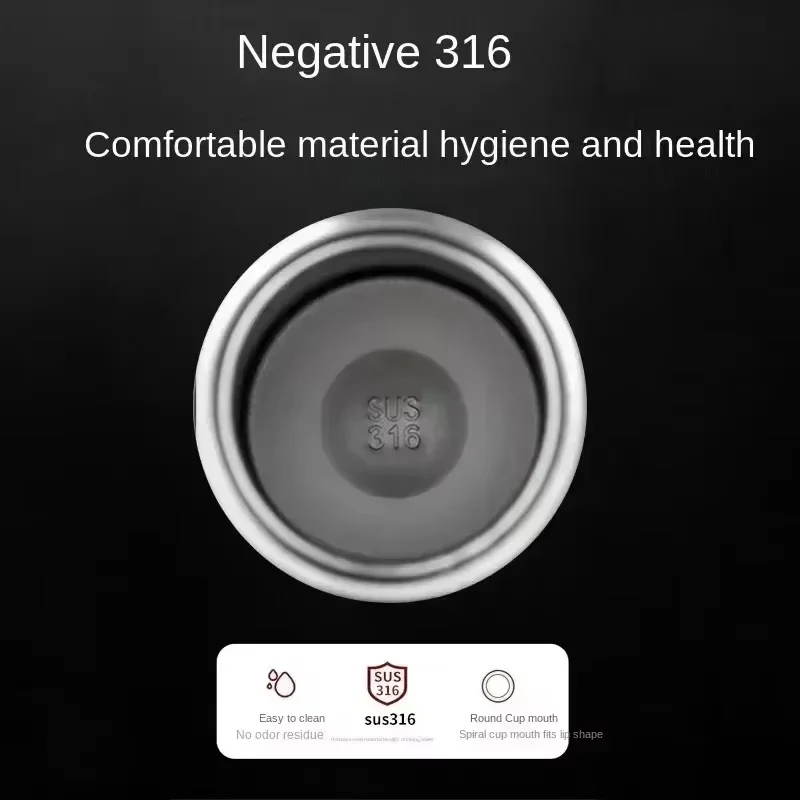 كوب ماء 316 ترمس من الفولاذ المقاوم للصدأ كوب ترمس بسعة كبيرة للرجال كوب ترمس للنساء للرياضات الخارجية غلاية شاي محمولة للسيارة