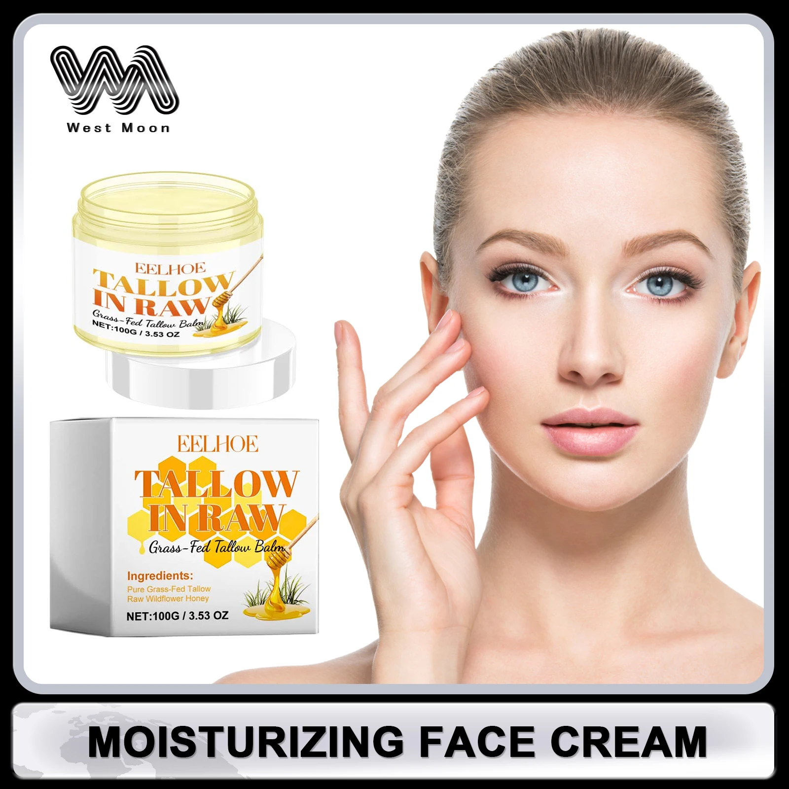 

Moisturizing Face Cream Deep Nourishing Repair Damaged Face Firming Skin Smoothing Dark Circles Removal Vitamin E Facial Cream