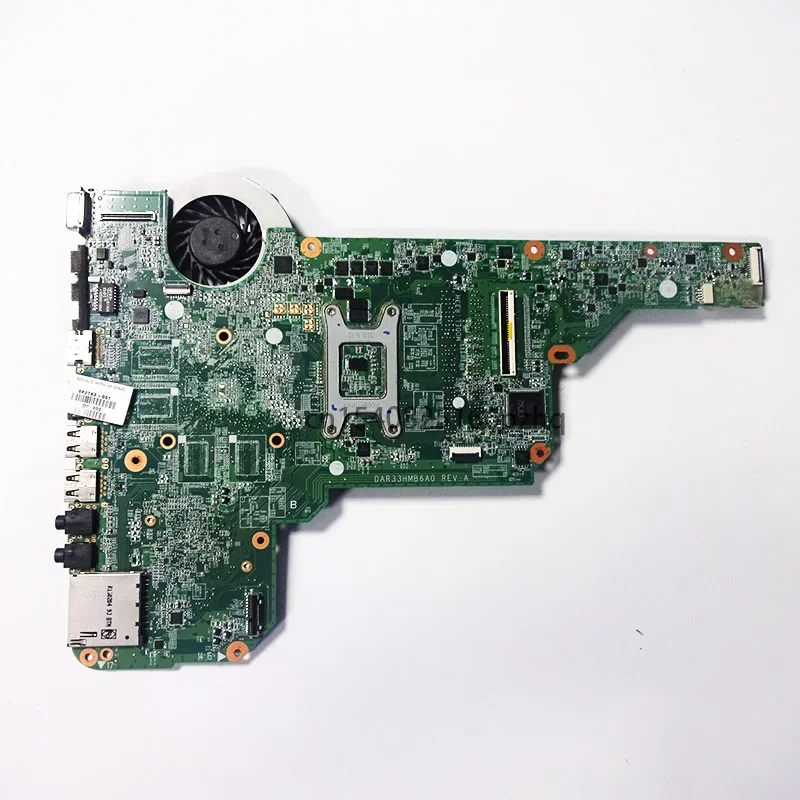 Used For HP G4-2000 G6-2000 Laptop Motherboard 710873-501 710873-001 With SR0N2 I3-3110M CPU DAR33HMB6A0  Heatsink