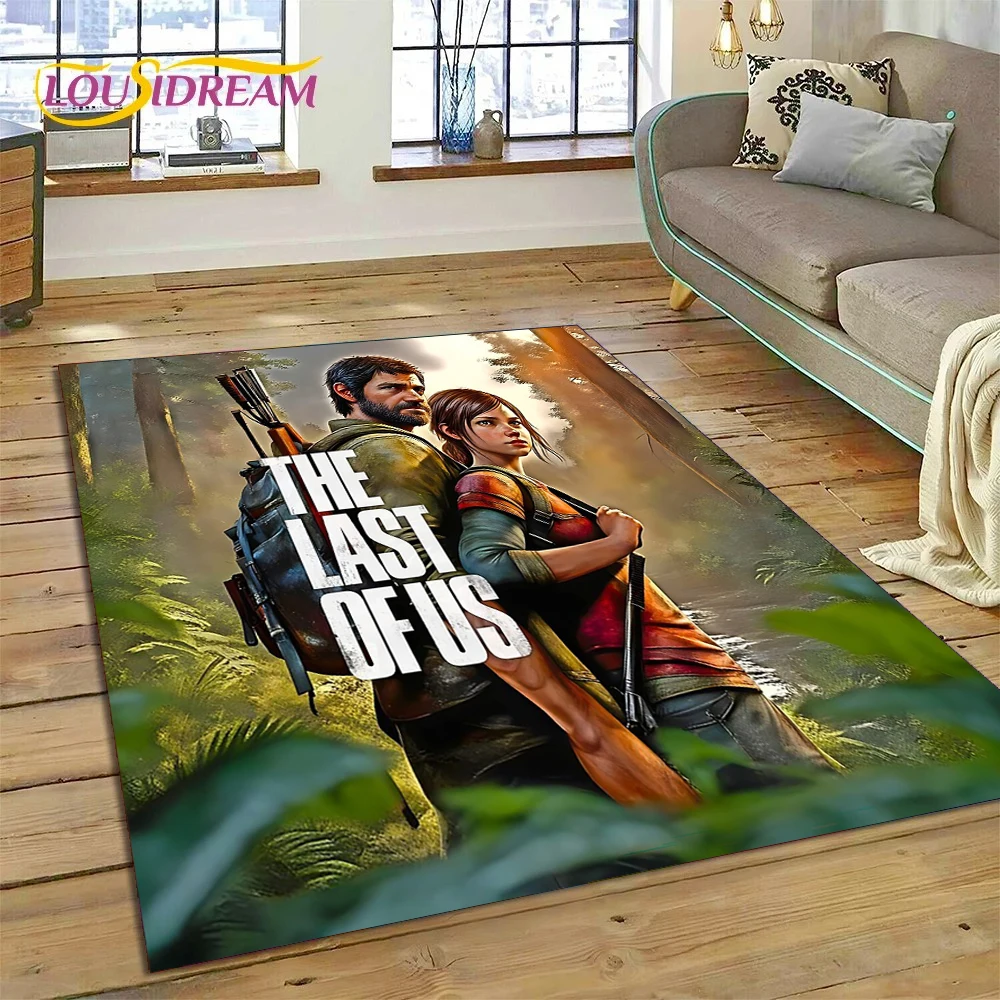 

3D The Last of Us Horror Game TV Joel Pedro Carpet for Living Room Bedroom Home Decor,Non-slip Decoration for Sofa Doormat Gifts