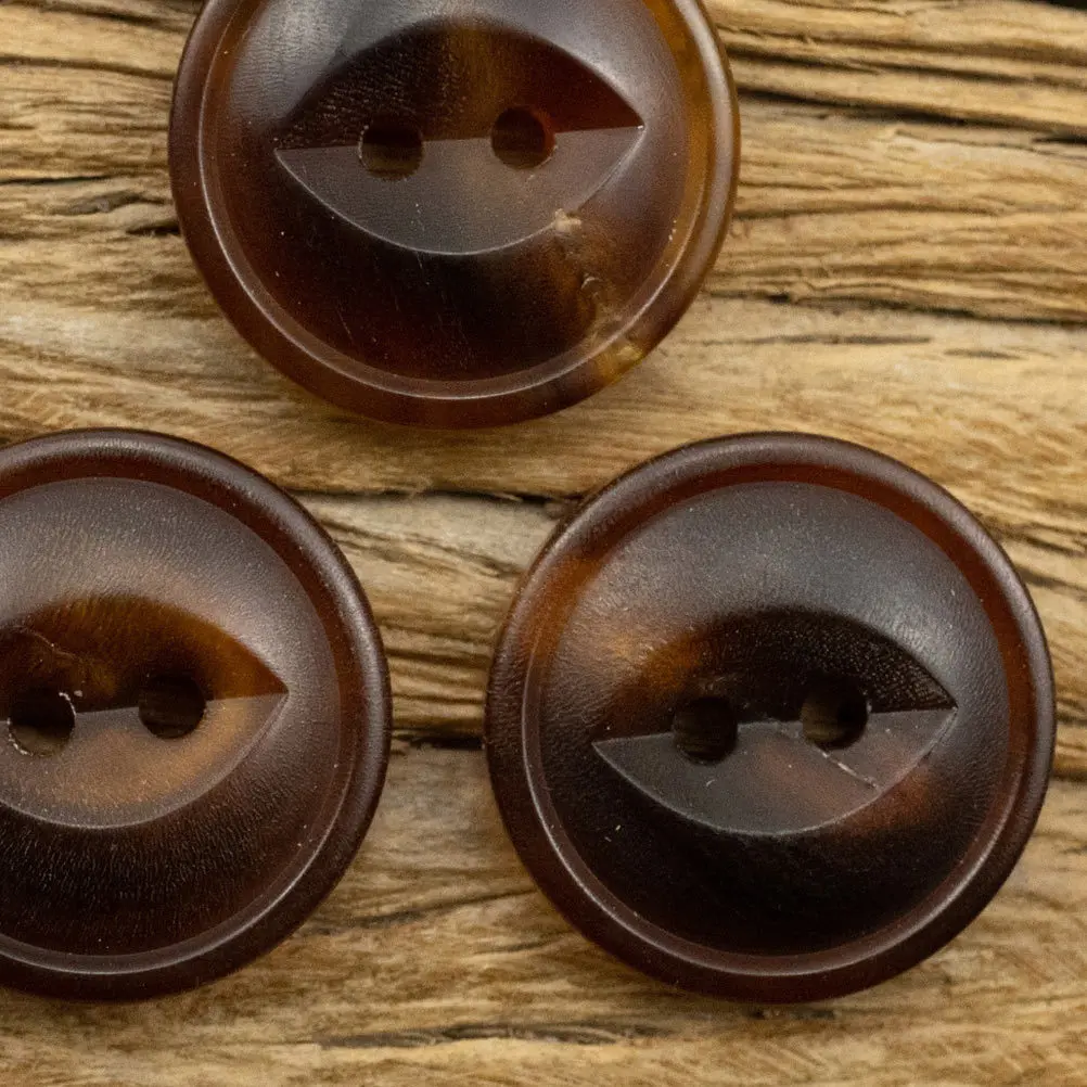 

30Pcs Ox Horn Durable Vintage Buttons Practical Sewing Replacement Buttons for Clothing DIY Sweaters Jackets Hats