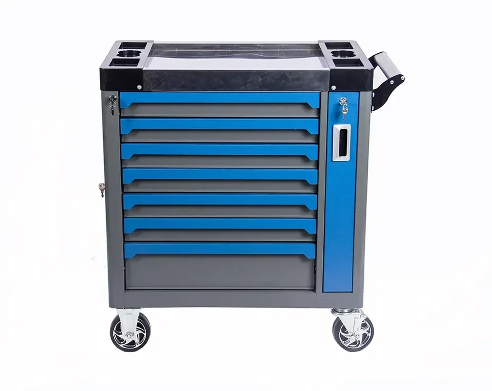 Tool Rolling Box, 7-drawer Tool Cabinet Handcart, Heavy-duty Stainless Steel,