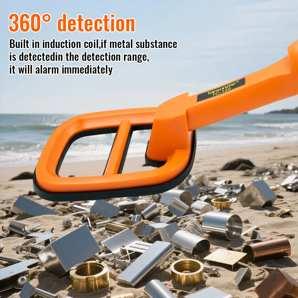 Detektor Logam TC-120 Tahan Air Pulse Pinpointer Induksi Menyelam Pencari Harta Karun Bawah Air Detektor Logam Genggam