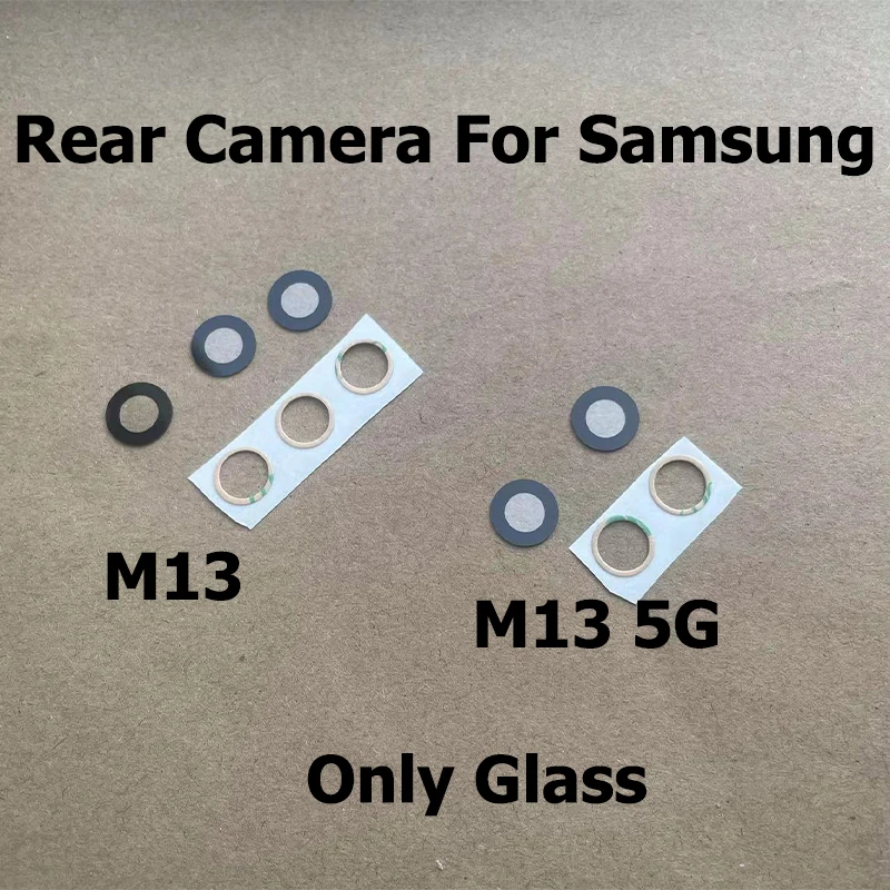 Rear Camera For Samsung Galaxy M13 4G 5G Back Camera Glass Lens Cover With Glue Sticker Repair Parts