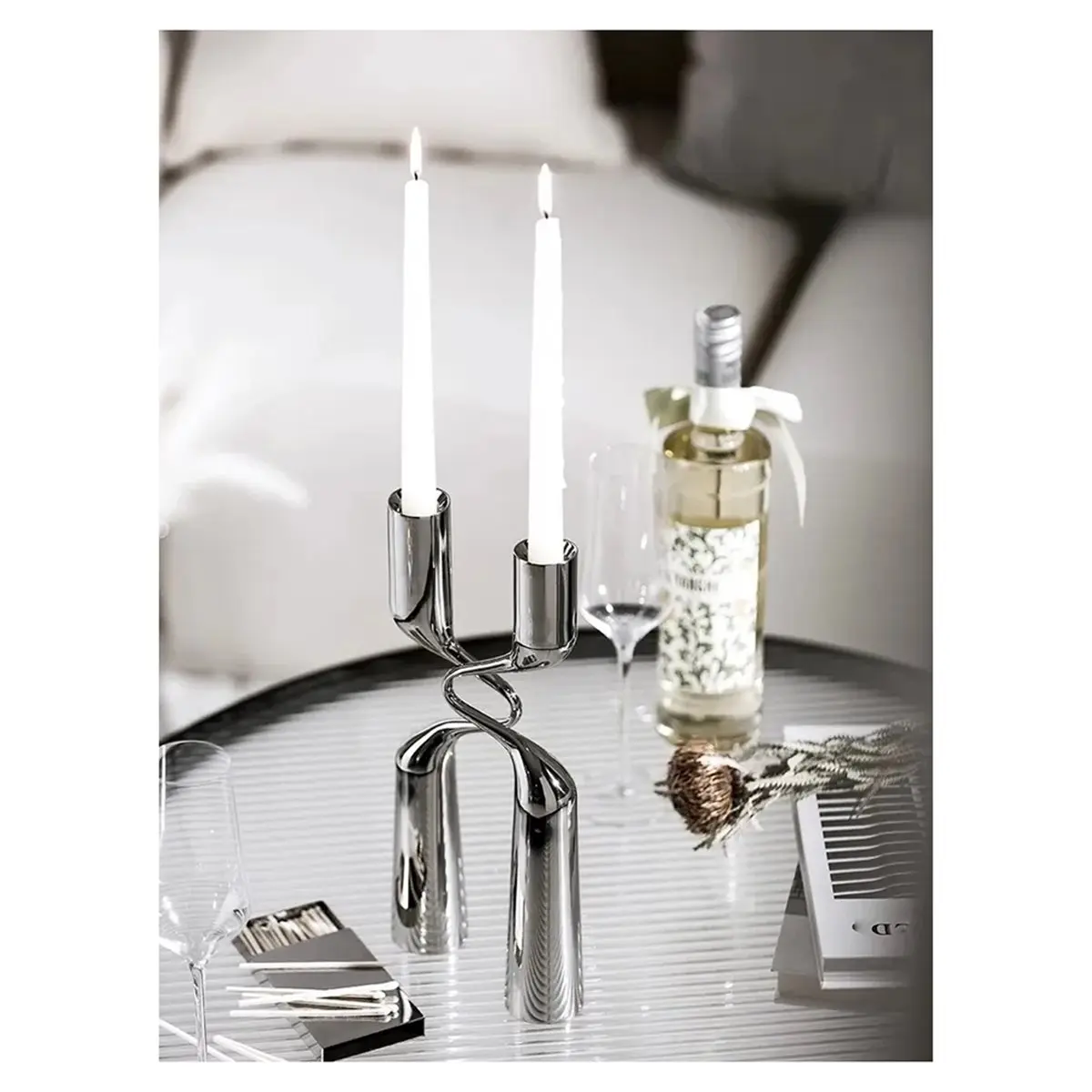 Home Tool Elegant Metal Candle Holders for Home Decor, Wedding Gifts, and Room Decoration