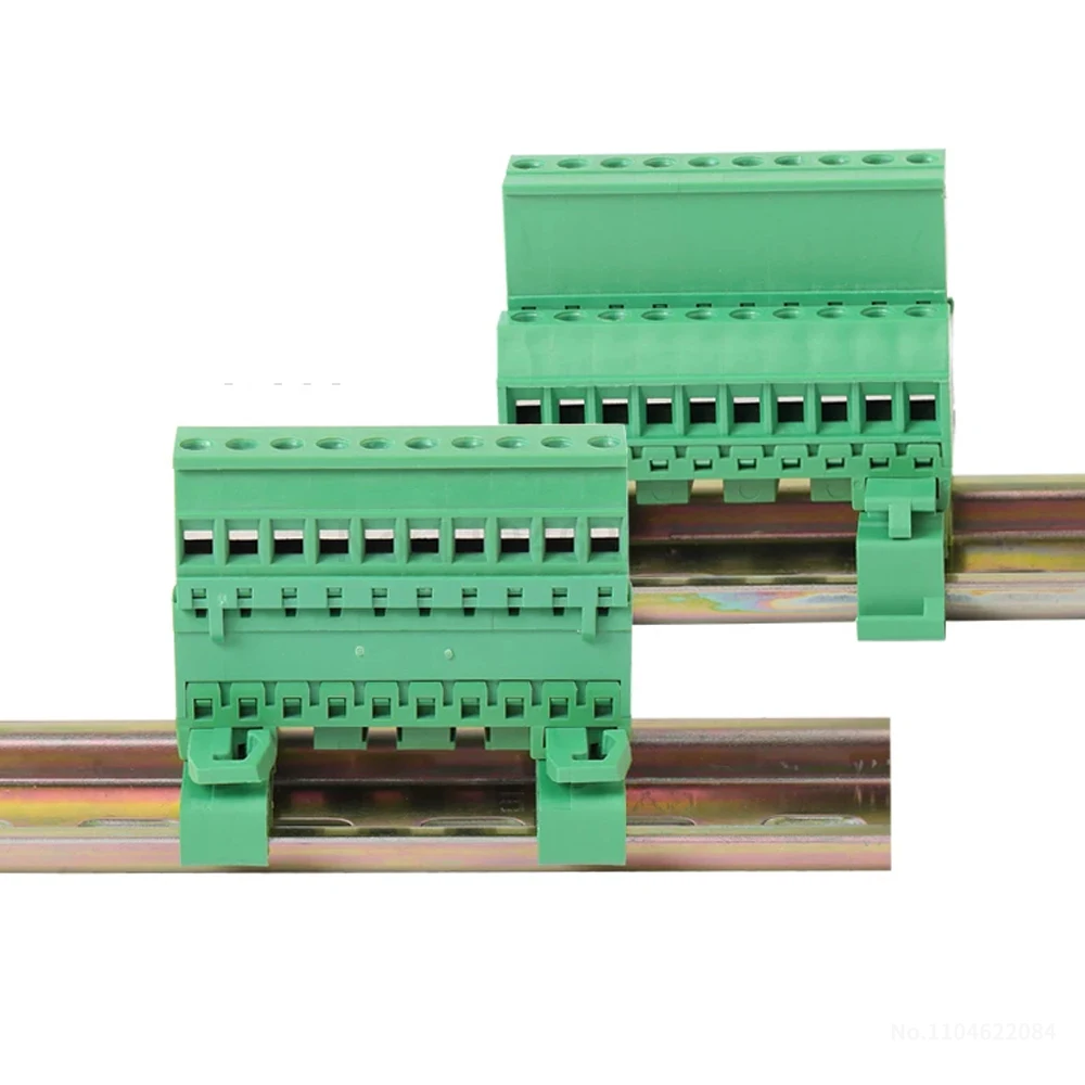 (1 Set) KF 2EDG-UVK 5.08mm Solderless 35mm DIN-Rail Mount Plug-In Terminal Block Docking Socket 2~24P 2EDG UVK / 2EDGKB 5.08