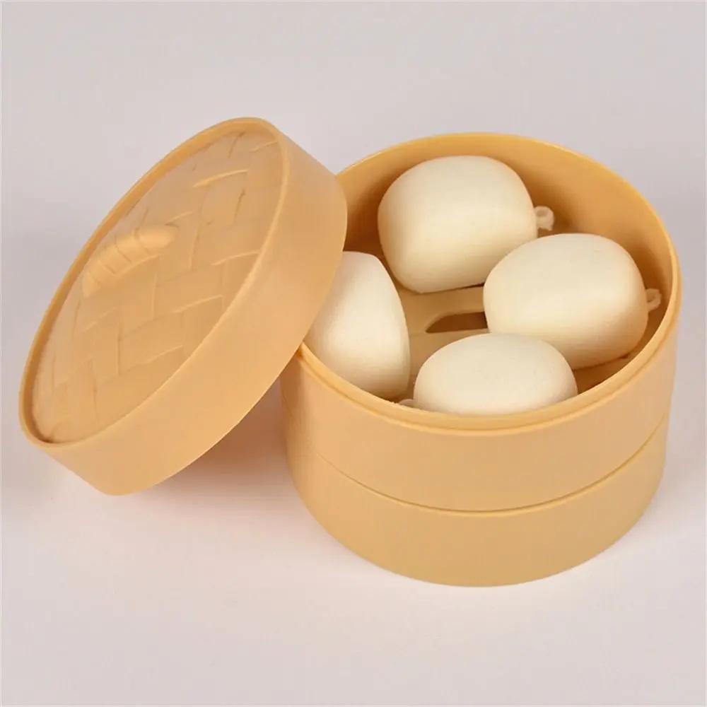 Steamed Dumpling Stuffed Bun Toy Simulation Design Comfortable Fidget Sensory Toy Exquisite Hand Exercise Squeeze Toy