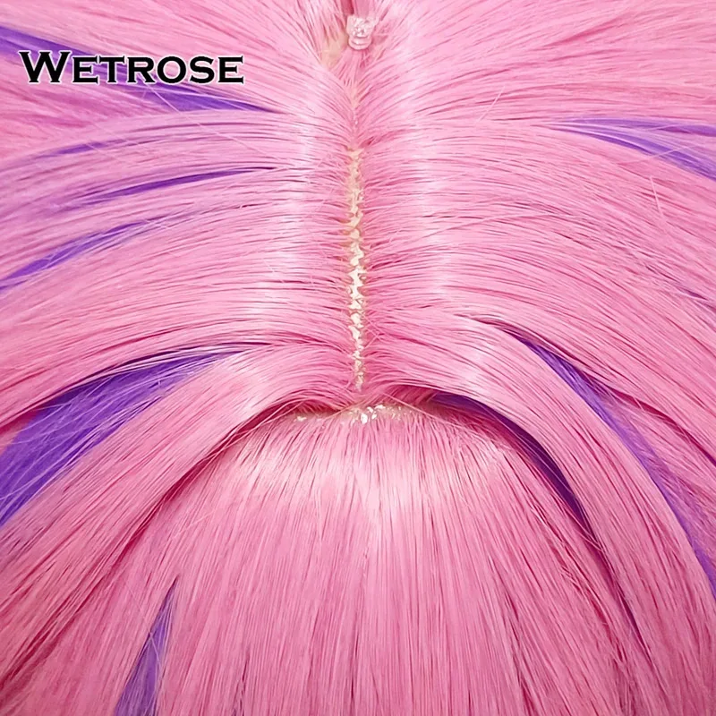 【Wetrose】متوفر في المخزون Kikirara Vivi شعر مستعار كوسبلاي Hololive DEV_IS Glow Flow Vtuber مجموعة كاملة لعيد الهالوين وعيد الميلاد