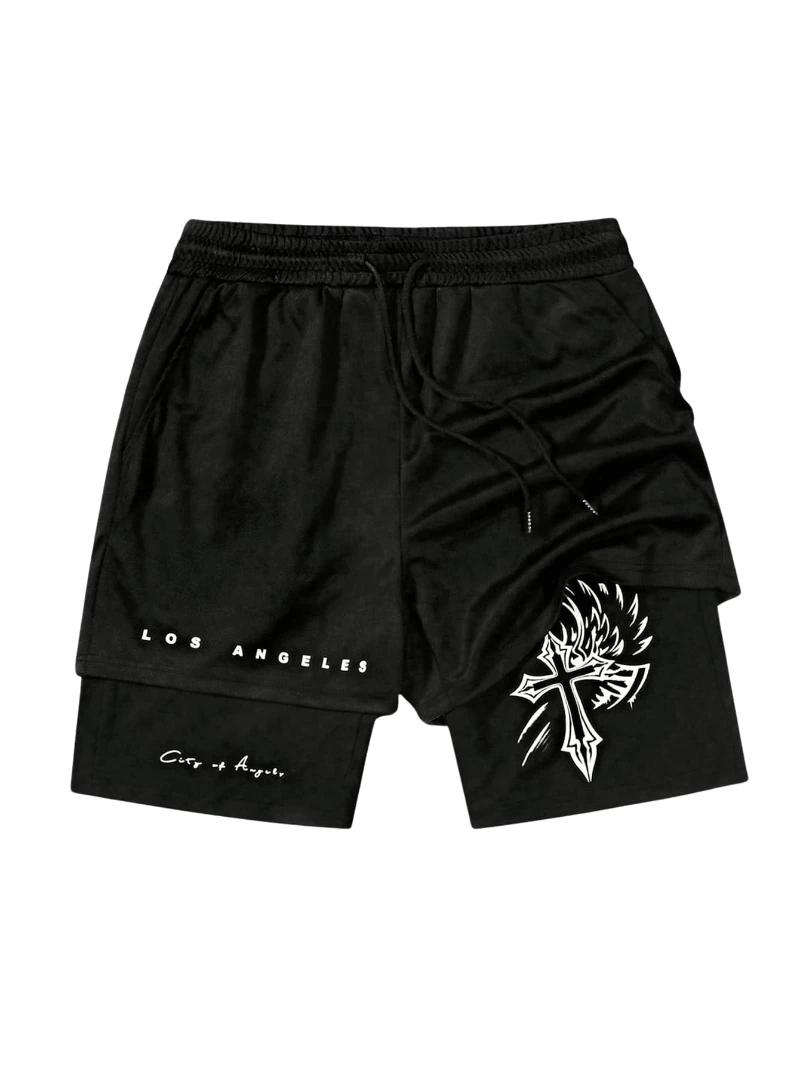 Quick-drying Summer Sports Shorts Men's and Women's Quick-drying Ice Silk Thin Yoga Fitness Training Three-point Pants