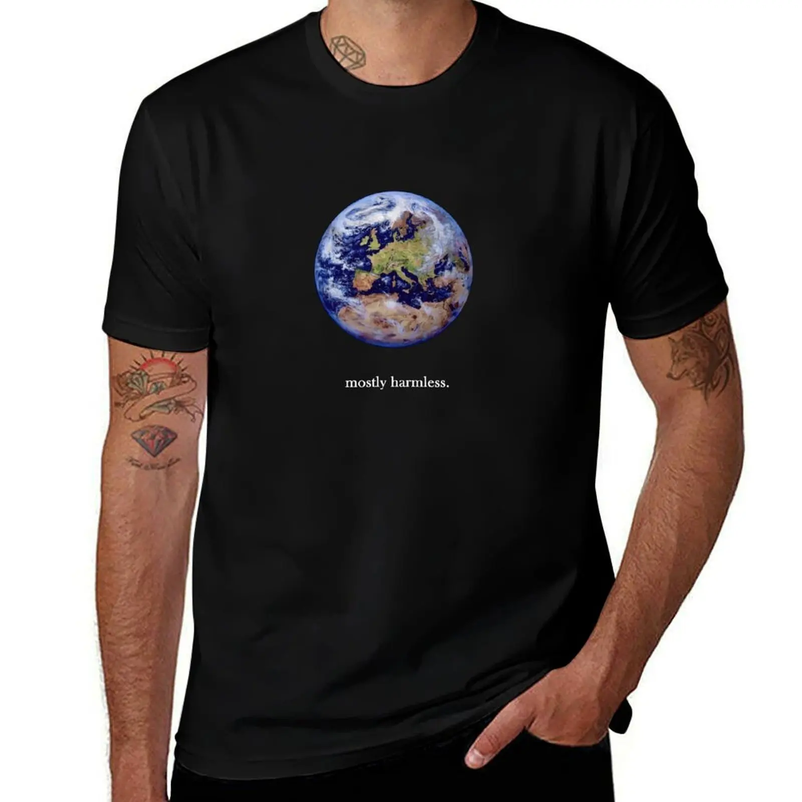 Earth: mostly harmless T-Shirt Holiday Casual Short Sleeve Top T-Shirt