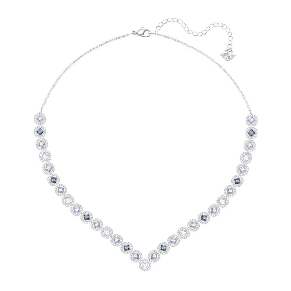 2026 Sparkling High-Quality Double-Layer Cute Chick Parrot Heart Key Fan-Shaped Four-Leaf Clover Necklace Valentine's Day Gift