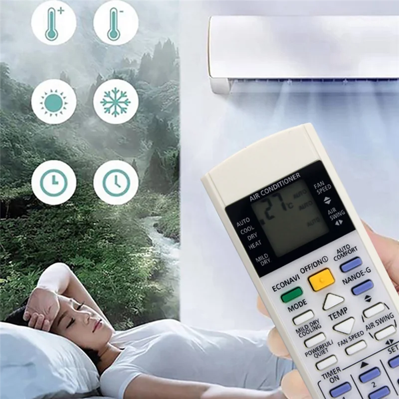 RISE-Vervang A75C3706 A/C Afstandsbediening Forpanasonic Airconditioner A75C3208 A75C3706 A75C4543 A75C3708 A75C3300