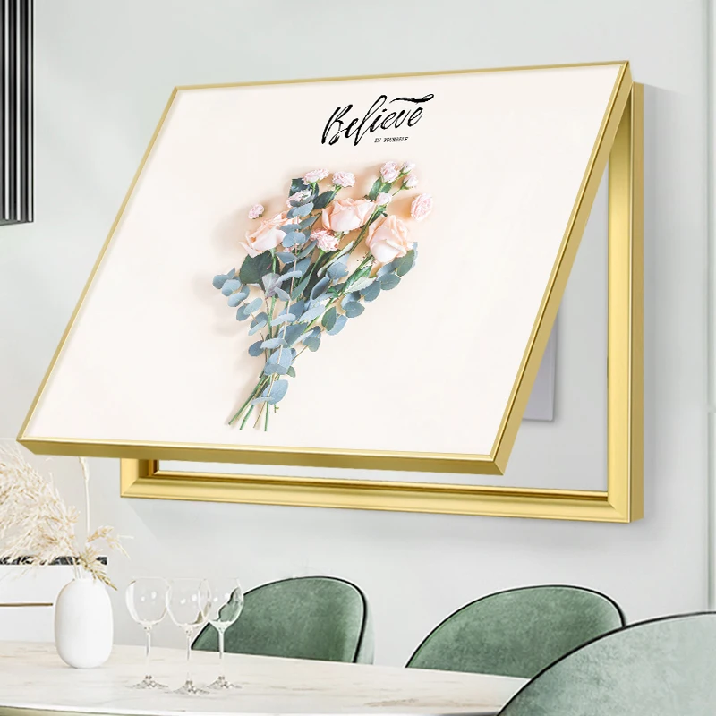 

Wall Electric Meter Decorative Free Punching Nordic Distribution Creative Shielding Living Room Switch Box Modern Painting Decor