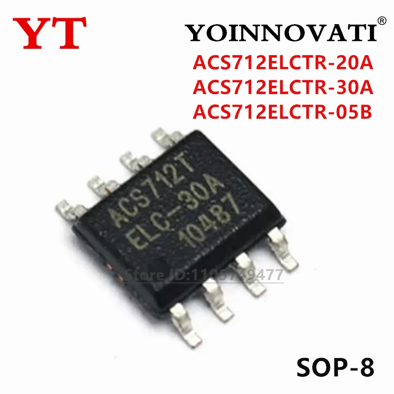 10pcs ACS712ELCTR-20A  ACS712-20A ACS712T ACS712TELC-20A ACS712 ACS712ELCTR-05B ACS712ELCTR-30A ACS712ELC-30A