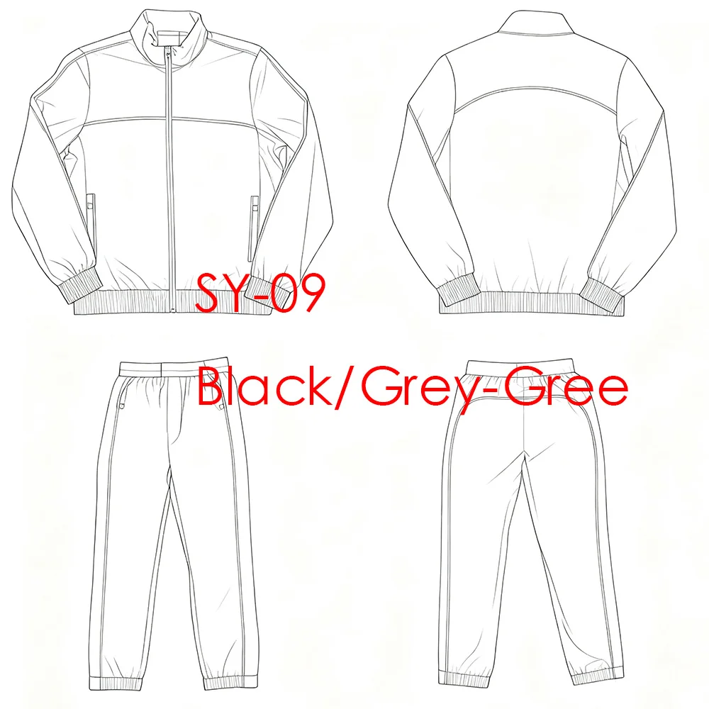 

SY-09 Streetwear Hoodie Joggers Set for Men Casual Tracksuit Sweatshirts Top Pants Matching Outfit for Men and Women