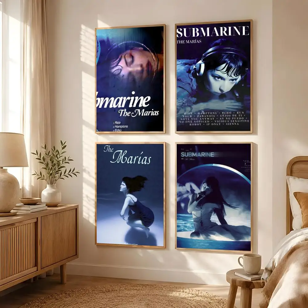 Singer The Marías Poster Poster All-match HD Waterproof Self-Adhesive Wall Art Sticker For Home Bedroom