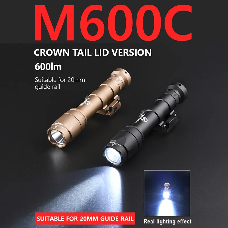 Tactical Flashlight M300A M300 M600C M600 600Lumens High Power searchlight LED White light Outdoor hunting air gun spotlight