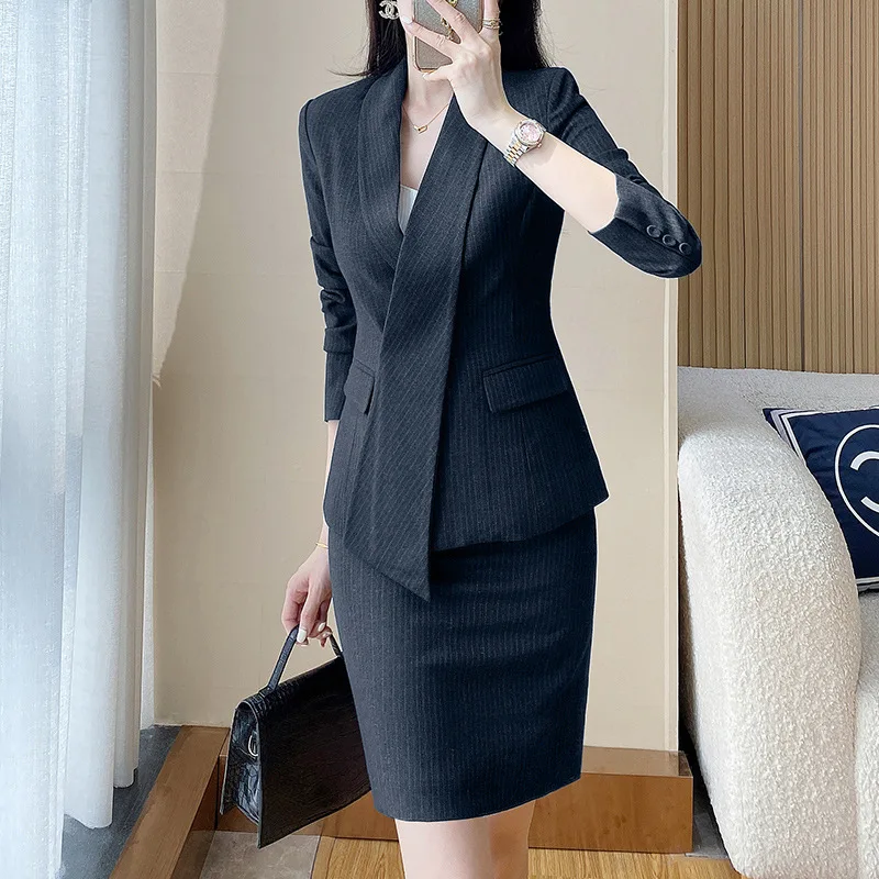 Suit Women's Spring and Autumn Design Temperament Jewelry Shop Front Desk Sales Work Clothes Business Clothing Suit Jacket