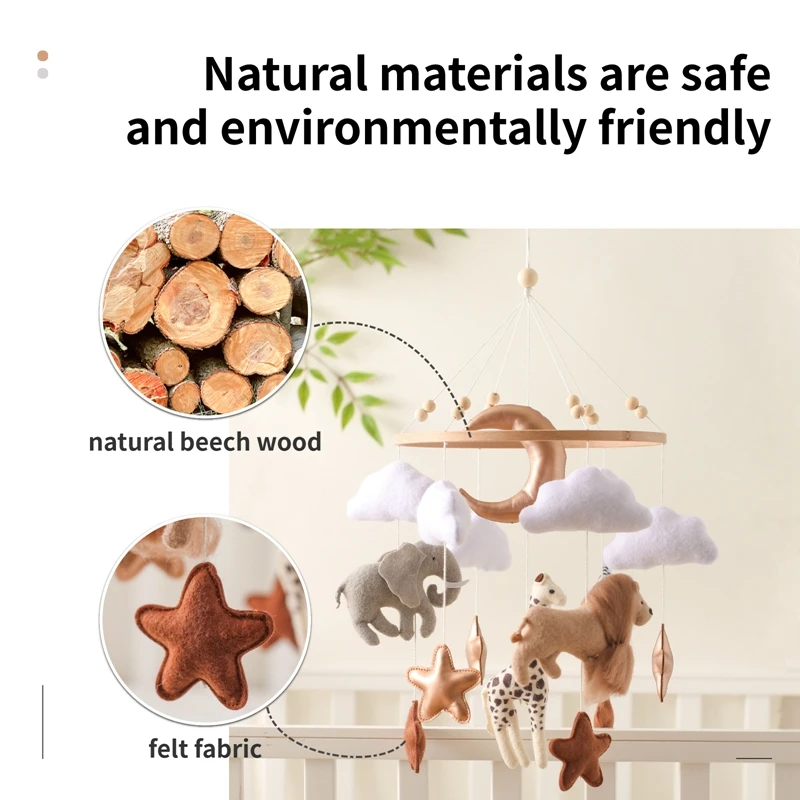 baby-crib-mobile-bed-bell-wooden-rattles-toys-soft-felt-cartoon-animal-toddler-music-rattles-hanging-toys-crib-bracket-baby-gift