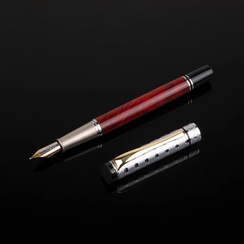 Metal Fountain Pen High Quality Ink Pens School Business Supplies for Student Gift Office Supply Customized Logo Name