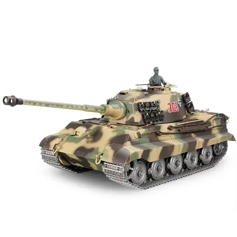 Remote Control Tank Henglong 3888a German Tiger King  Henschel Heavy 2.4g Models Multifunctional Outdoors Rc Toys Birthday Gifts