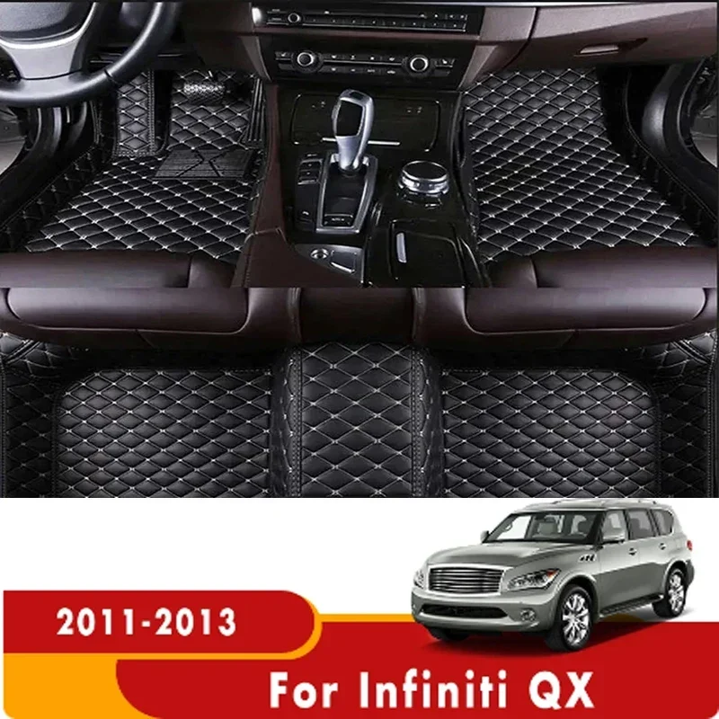 3D For Infiniti QX 2011 2012 2013 5 seats Car Floor Mats Auto Interiors Accessories Carpets Waterproof Covers Protect Rugs Dash