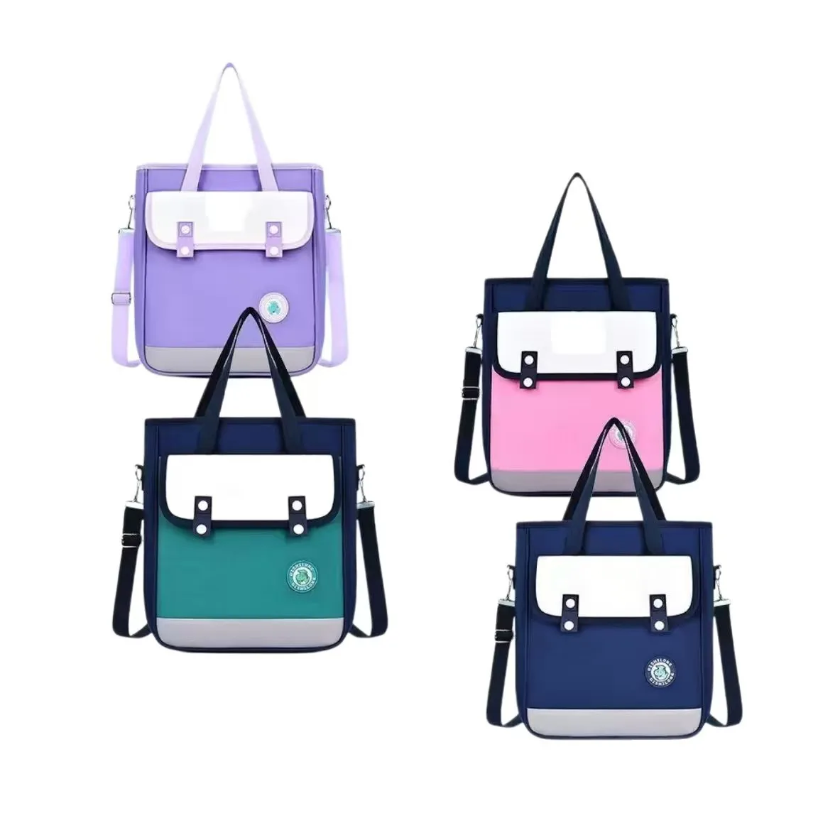 Borsa Per La Scuola Per Bambini, Borsa Da Scuola Leggera E Impermeabile Di Grande Capacità Con Striscia Riflettente Per Studenti Delle Scuole Primarie-image
