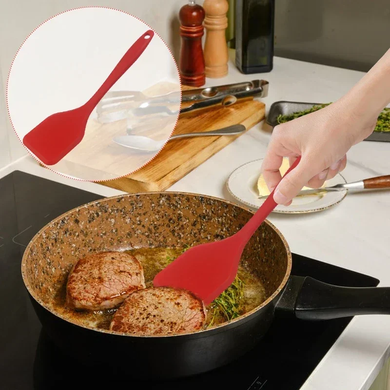 Spatola da cucina in silicone resistente al calore Pala a prova di perdite per frittata Set regalo da cucina per pesce fritto con altri strumenti di cottura