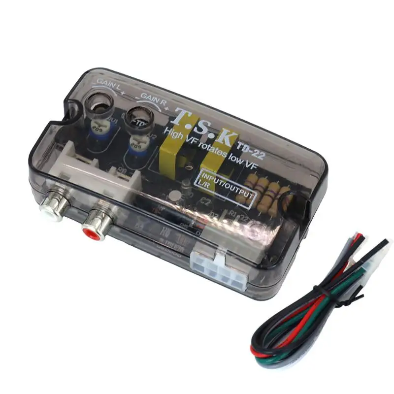 12V Converter Adapter Adjustable Frequency Line Car Subwoofer Stereo Radio Converters Auto Car Audio Converter Stereo