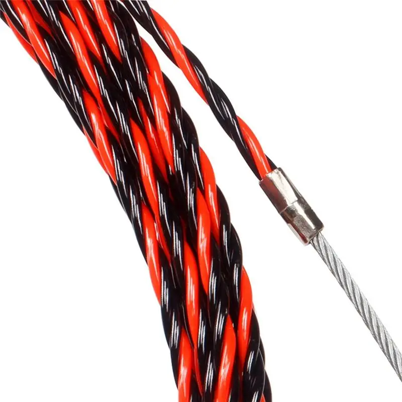 

(PQWN) Electrical Threader Lead Tool 25M Cable Wire Guide Three-Strand Wall Threader Cable Stringer with Two Tighteners