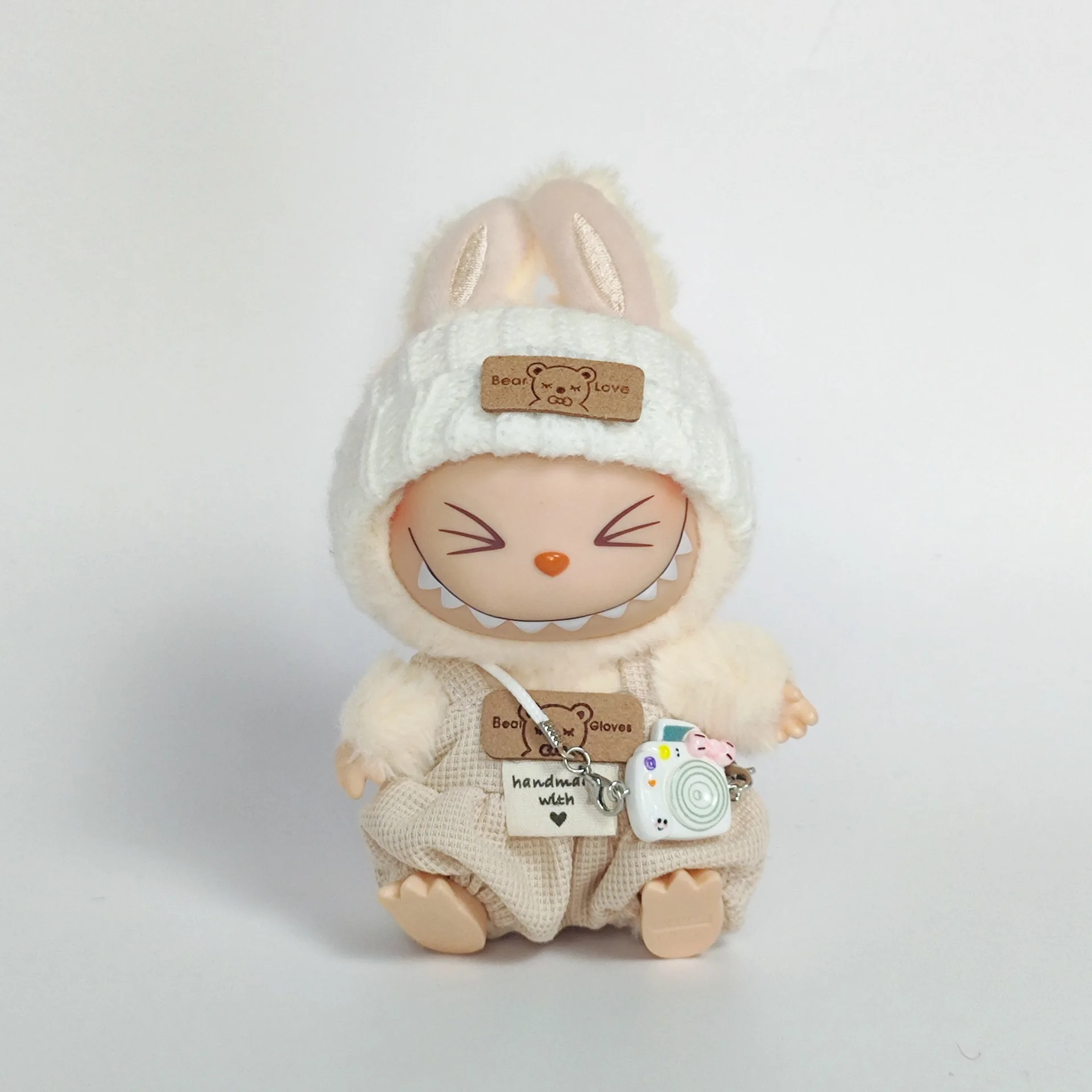 

Labubu Fashion Doll Clothes Cartoon Cute Plush Overalls Set 1st-3rd Gen Doll Clothing DIY Accessories For Korea Kpop