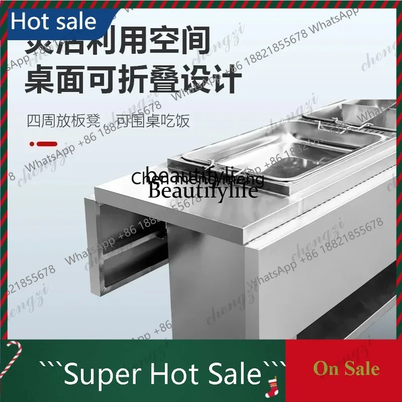 03  Mobile stall car, string incense Malatang multi-functional food car, night market stall carss 51