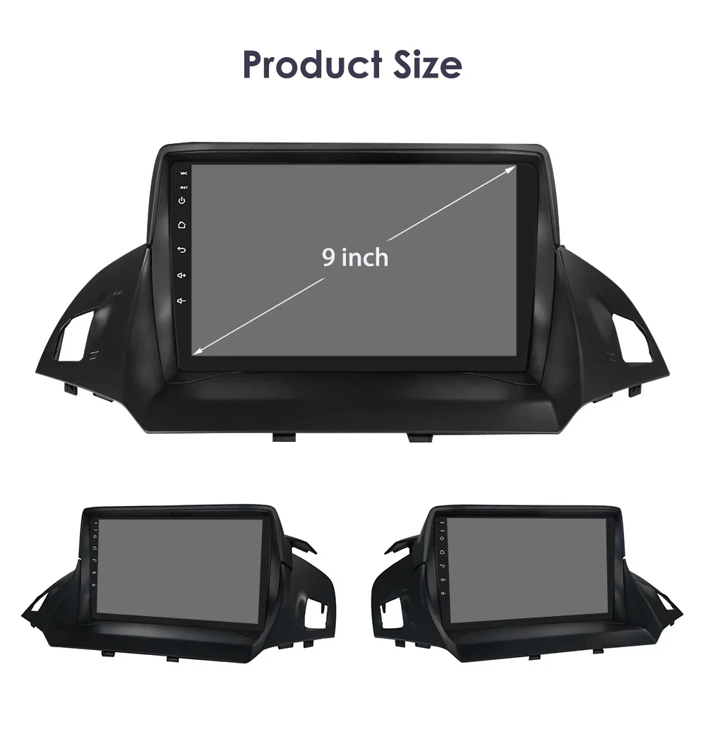 Hizpo 2 Din Android 12 For Ford Kuga 2 Escape 2013 - 2017 Car Radio Multimedia Video Player Navigation GPS 4G Carplay Stereo RDS