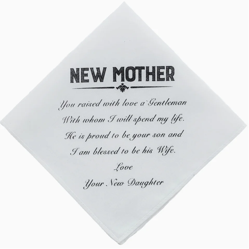 Wedding Handkerchief for Mom Mother in Law Dad Father in Law