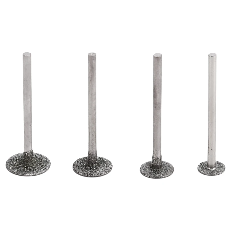 Brocas de pulido de piedra de diamante, vástago de 3/32 pulgadas para el cliente, accesorios de herramientas rotativas de alta precisión, 14 Uds.