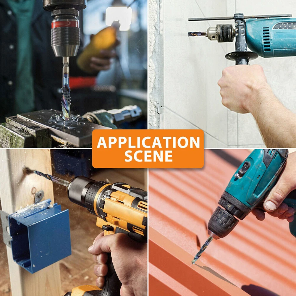 

Power Tools Elektrowerkzeuge Bohren Tap Drill Rechtsh nder 1 4 Inch 1 4 Zoll Schnellwechsel Blau Verbundwerkstoff Blue