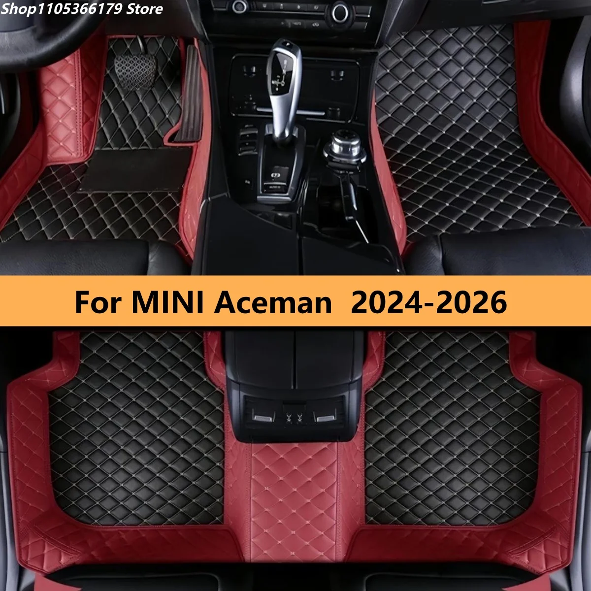 

Автомобильные коврики для MINI Aceman 2024 2025 2026, кожаные, полный комплект, ковровые покрытия для пола автомобиля