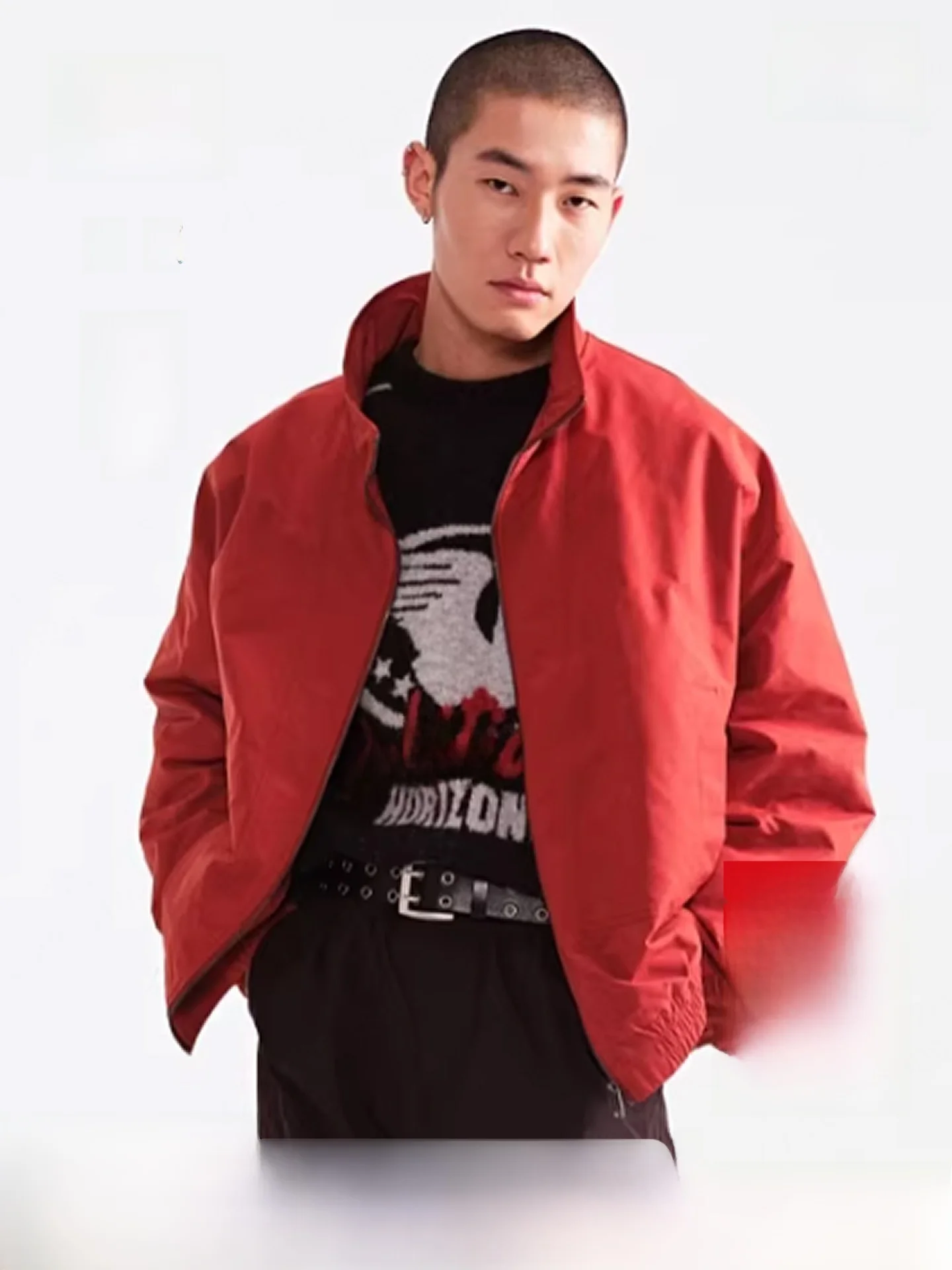 

Мужская хлопковая куртка H&M: Новинка весенней коллекции, для активного отдыха, свободного кроя, теплая, на молнии, повседневная, из полиэфирного волокна